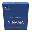 Yinama アルトサックス用リード 強度 2.5。10個入りボックス Yinama Alto Saxophone Reeds for Alto Sax Strength 2.5; Box of 10(2)