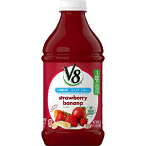 V8 ライト ストロベリー バナナ、46 オンス ボトル V8 Light Strawberry Banana, 46 oz. Bottle