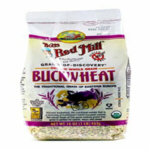 Bob's Red Mill I[KjbNSΕA16 IXA2 pbN Bob's Red Mill Organic Whole Grain Raw Buckwheat Groats, 16 oz, 2 pk