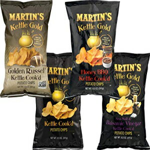 Martins Potato Chips Martin's Kettle Gold Potato Chip Variety 4-Pack- Made with the Golden Light Taste of Sunflower Oil