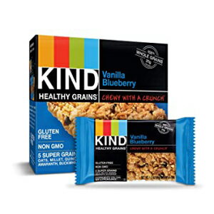 KINDヘルシーグレイングラノーラバー、バニラブルーベリー、1.2オンス（5カウント） KIND Healthy Grains Granola Bars, Vanilla Blueberry, 1.2 Ounce (5 Count)