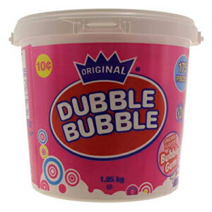 Dubble Bubble クラシック 175 カウント バブルガム タブ - 1.05kg/2.3ポンド。 Dubble Bubble Classic 175 count Bubble Gum Tub - 1.05kg/2.3lbs.