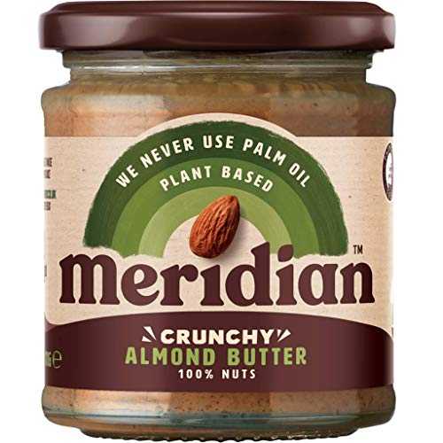 Meridian クランチー アーモンド バター (170g) - 6 個パック Meridian Crunchy Almond Butter (170g) - Pack of 6