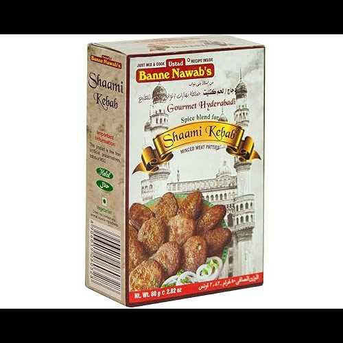 Banne Nawabs グルメ - Mughalai Shaami Kebab - 80Gm Banne Nawabs Gourmet - Mughalai Shaami Kebab - 80Gm