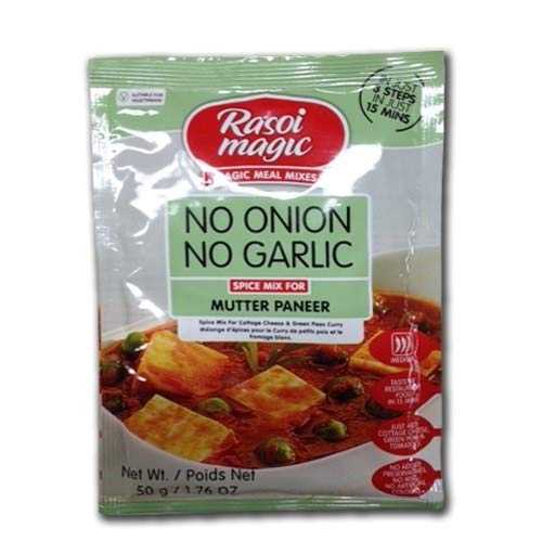 RASOI MAGIC NO ONION NO GARLIC MUTTER PANEER 50G RASOI MAGIC NO ONION NO GARLIC MUTTER PANEER 50G