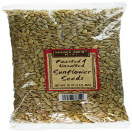 2パックトレーダージョーのロースト＆無塩ヒマワリの種16オンスNET WT 2 Pack Trader Joe's Roasted & Unsalted Sunflower Seeds 16 oz NET WT