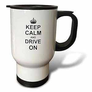 3dRose Keep Calm and Drive on タクシー バス レースカー プロ ドライバーへのキャリー オン ドライビ..