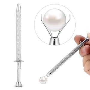 ZJchao Prong Bead Ball Holder, 4 Claw Grabber Stainless Steel Grabbing...