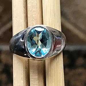 本物の 2ct スイス ブルー トパーズ 925 ソリッド スターリング シルバー ユニセックス リング サイズ 7.25 Natural Rocks by Kala Genuine 2ct Swiss Blue Topaz 925 Solid Sterling Silver Unisex Ring Size 7.25 本物の 2ct スイス ブルー トパーズ 925 ソリッド スターリング シルバー ユニセックス リング サイズ 7.25 Natural Rocks by Kala Genuine 2ct Swiss Blue Topaz 925 Solid Sterling Silver Unisex Ring Size 7.25