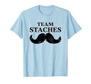 チームスタッシュチームラッシュの性別発表パーティー用Tシャツ Gender Party Supply co. Team staches team lashes gender reveal t-shirt for party