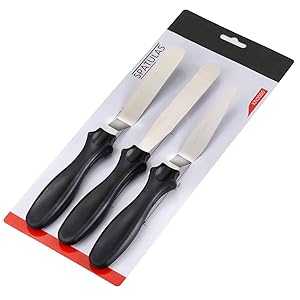 Szxc Small Baking Spatulas Set - 2 Offset & 1 Straight Icing Spatula -...