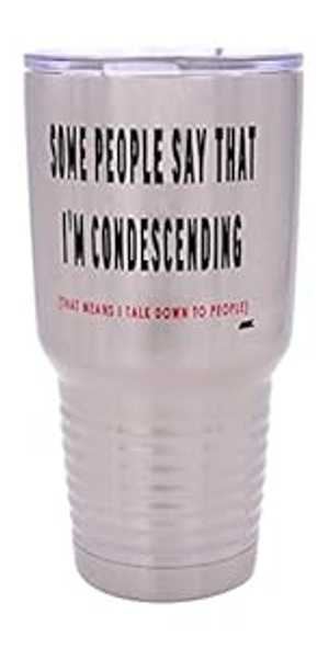 面白い皮肉で見下すような30オンス。トラベルタンブラー マグカップ 蓋付き 真空断熱 作品 ギフト Rogu..