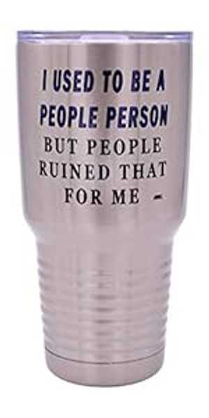 面白い皮肉な人の人 30 オンス。トラベルタンブラー マグカップ 蓋付き 真空断熱 作品 ギフト Rogue Ri..