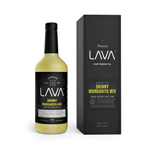 LAVA Premium Skinny Margarita Mix by LAVA Craft Cocktail Co., Low Calorie Margarita Mix Made with Key Lime Juice, Agave, No Ar..