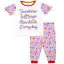 ハリーベアガールズパジャマレインボーとロリポップサイズ8パープル Harry Bear Girls' Pajamas Rainbows and Lollipops Size 8 Purple