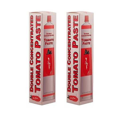 SMT San Merican Tomato Double Concentrated Tomato Paste, Imported from Italy, 4.4 oz (Pack of 2)
