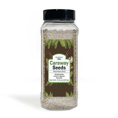 Unpretentious Caraway Seeds, Authentic Flavor, Great in Breads, Whole Seeds (15.2 Ounce)