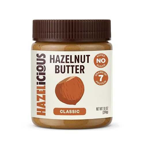 Hazelicious CLASSIC Hazelnut Butter, 4 Simple Ingredients, 75% Hazelnuts, 60% Less Sugar, 5 Grams of Protein, Creamy and Spreadable, 10 Ounces