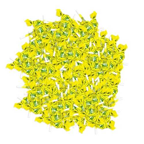 CandyKrave Tootsy Mini Pops - Lemon Flavored Miniature Lollipops - Individually Wrapped, Gluten Free, Fruity Hard Candy for Independence Day, Pantry, Birthdays, Pool Parties & Movie Nights (1 lbs)