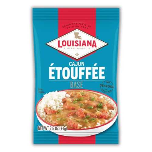 Louisiana Fish Fry Products Louisiana Fish Fry Cajun Etouffee Base 2.5 oz. - Authentic Cajun Etouffee Mix with Onions, Bell Peppers, Celery & Spices - Easy to Prepare Delicious Etouffee at Home