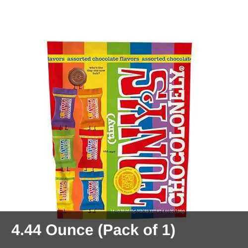 トニーズチョコロンリー アソートチョコレート 125g (ミルク・ダーク・キャラメルシーソルト・アーモンド・ハニーヌガー・プレッツェル) フェアトレード ベルギー産チョコレート ギフト お菓子 Tony's Chocolonely Assorted Chocolate Candy Pieces, Belgi