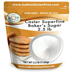 ジューディーズスーパーファインキャスターベイカーズシュガー（2.5ポンド）非遺伝子組み換え〜米国製〜グルテンとナッツを含まない施設にパッケージ Judee 039 s Gluten Free Judee 039 s Superfine Caster Baker 039 s Sugar (2.5 lbs) Non-GMO ~ Made in USA ~