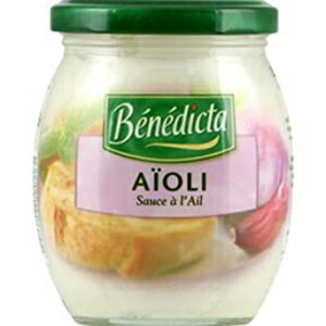 8.8 Fl Oz (Pack of 1), Benedicta Gourmet Creamy Garlic Sauce - Sauce Aioli - 8.8 oz.