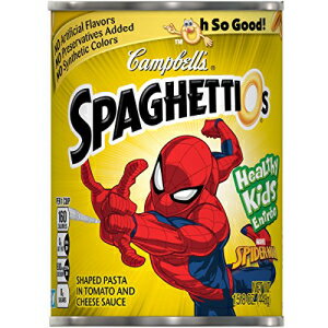 Campbell's SpaghettiOs缶詰パスタ、スパイダーマン型パスタ、15.8オンス（12個入り）（パッケージは異なる場合があります） Campbell's SpaghettiOs Canned Pasta, Spider-ManÂ Shaped Pasta, 15.8 Ounce (Pack of 12) (Packaging May Vary) 1