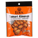 Eden Foods オーガニック ドライ ロースト タマリ アーモンド 1 オンス - 1 ケースあたり 12 個。 Eden Foods Organic Dry Roasted Tamari Almonds, 1 Ounce - 12 per case.