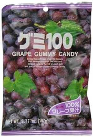 ֤ɤߥǥ 3.77 (2ѥå) Kasugai Grape Gummy Candy 3.77oz (2 Pack)