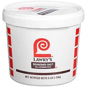 Lawry's 味付け塩、5 ポンド - 塩、ニンニク、ターメリック、セロリ、パプリカ、その他のスパイスを完璧にブレンドした万能味付け塩の 5 ポンド容器 1 つ Lawry's Seasoned Salt, 5 lb - One 5 Pound Container of All-Purpose Seasoned Salt Made Lawry's 味付け塩、5 ポンド - 塩、ニンニク、ターメリック、セロリ、パプリカ、その他のスパイスを完璧にブレンドした万能味付け塩の 5 ポンド容器 1 つ Lawry's Seasoned Salt, 5 lb - One 5 Pound Container of All-Purpose Seasoned Salt Made