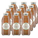 ハーニー＆サンズオーガニックブラックアイスティー、16オンス。ガラスびん（12個入り） Harney & Sons Organic Black Iced Tea, 16 oz. Glass Bottles (Pack of 12)