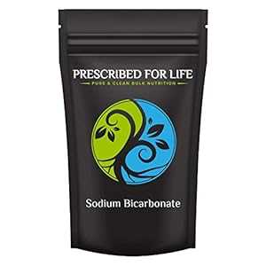 Prescribed For Life、天然重炭酸ナトリウム (重曹) パウダー、1 ポンドポーチ Prescribed For Life, Natural Sodium Bicarbonate (Baking Soda) Powder, 1 Lb Pouch