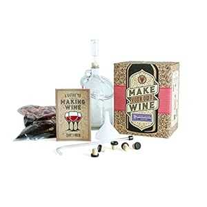 Craft A Brew Making Home Kit – 材料と必需品が揃った簡単な醸造初心者 – 究極のワイン醸造体験、1 ガロン、カベルネ・ソーヴィニヨン Craft A Brew Making Home Kit Easy Brew Beginners with Ingredients and Supplies Ultimate Wine Brewer
