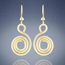 かわいい幾何学的なスパイラルサークル 14K イエローゴールドフィルドダングルイヤリング 楽しいジュエリーギフトのアイデア 女性用 Tahmi Cute Geo...