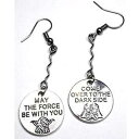 May The Force Be with You、Come Over To The Dark Side 非対称ダングル イヤリング、SF オタク ギフト Dr...