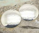 エクストララージ スターリングシルバー ハンマーディスク イヤリング Cloud Cap Jewelry Extra Large Sterling Silver...