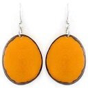 タグア ナッツ チップ イヤリング イエロー ハンドメイド フェアトレード FLORAMA Natural Jewelry Tagua Nut Chips Earrings Yellow Handmade Fair Trade(4)