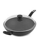 AROMA The Ultimate Wok (Made in Germany) Hand Cast Aluminum Wok with Glass Lid, ...