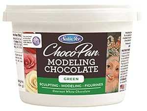 サテンアイスチョコパングリーンモデリングチョコレート、1ポンド Satin Ice ChocoPan Green Modeling Chocolate, 1 Pound