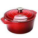 Puricon 5.5 Quart Enameled Cast Iron Dutch Oven with Lid, 5.5 QT Deep Round Dutc...