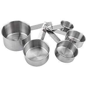 Wifehelper 5pcs/ Set Stainless Steel Measuring Cup Spoon Baking Cookin...