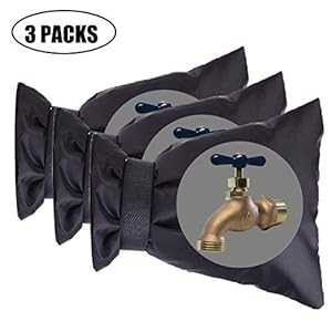 Jashem 屋外蛇口カバー 冬用 3パック ホースよだれかけプロテクター スパウトカバー 庭の蛇口ソックス ..