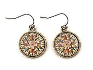 航海コンパス イヤリング Fern & Filigree Nautical Compass Earrings 航海コンパス イヤリング Fern & Filigree Nautical Compass Earrings