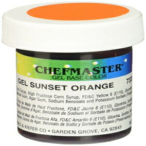 シェフマスタージェル食用色素、1オンス、サンセットオレンジ Chefmaster Gel Food Color, 1-Ounce, Sunset Orange