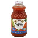 Knudsen ジュース - ベリーベジ/減塩 (95% オーガニック)、32 オンス (6 個パック) Knudsen juices-Very Veggie/Low Salt(95% Organic), 32-Ounce (Pack of 6)