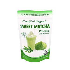 楽天GlomarketCherie Sweet Heart オーガニックスイート抹茶グリーンティーパウダー、カフェスタイルブレンド （16オンス） Organic Sweet Matcha Green Tea Powder, Cafe Style Blend by Cherie Sweet Heart （16 oz）