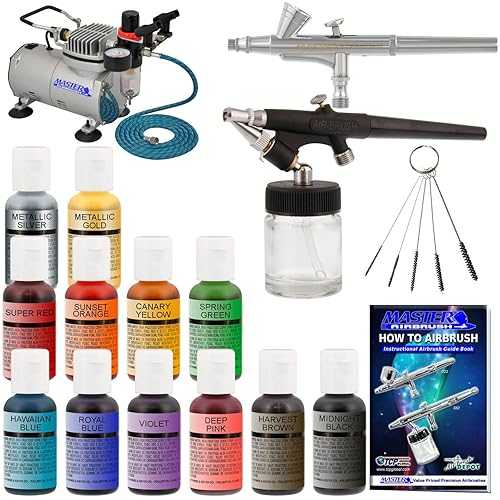 Master Airbrush Cake Decorating Airbrushing System Kit with 2 Airbrush...