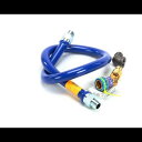 Dormont 1675BPQ48 3/4" X 48" 長さのガスホース (クイックディスコネクト付き) Dormont 1675BPQ48 3/4" X 48" Long Gas Hose with Quick Disconnect