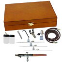 パーシェ エアブラシ ダブルアクション エアブラシ 木製ケース入り Paasche Airbrush Double Action Airbrush in Woo...